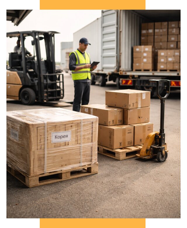 Доставка грузов в Корею из России от 35441 р. | СетСервис-Бсл