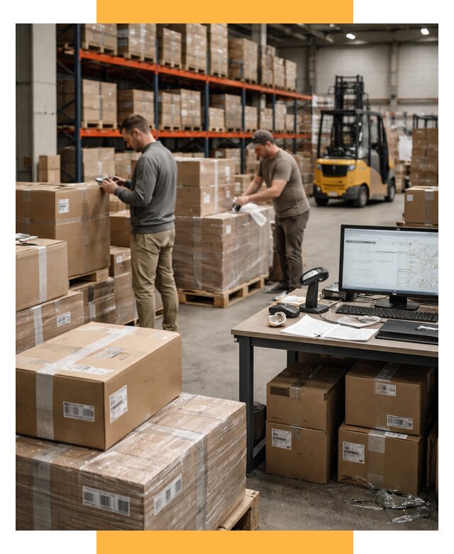 Склад консолидации в Европе от 6582 р., услуги СетСервис-Бсл